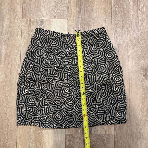 EVA FRANCO Women's Draped Jungle Jacquard Bubble Skirt Size 2 - Picture 3 of 8